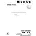 SONY MDR-005EG Service Manual