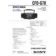 SONY CFDG70 Service Manual