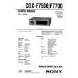 SONY CDXF7500 Service Manual