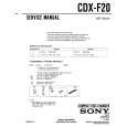SONY CDXF20 Service Manual