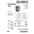 SONY HCDMDX10 Service Manual