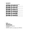 SONY BVM-D14H5A Service Manual