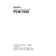 SONY PCM7040 Owners Manual