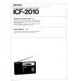 SONY ICF2010 Owners Manual