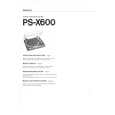 SONY PS-X600 Owners Manual