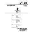 SONY SPPD15 Owners Manual