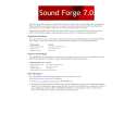 SONY SOUND FORGE 7.0 Owners Manual