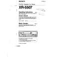SONY XR-5507 Owners Manual