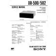 SONY XR500 Service Manual