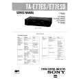 SONY TAE77ES/ESD Service Manual