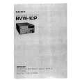 SONY BVW10P Service Manual