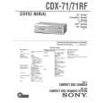 SONY CDX-71RF Service Manual