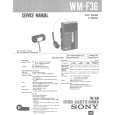 SONY WMF36 Service Manual
