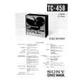 SONY TC-458 Service Manual