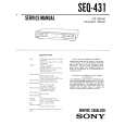 SONY SEQ-431 Service Manual