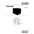 SONY SS-W561 Service Manual