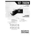 SONY ICF-7800W Service Manual