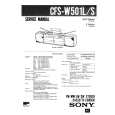SONY CFSW501L/S Service Manual