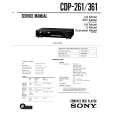 SONY CDP361 Service Manual