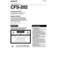 SONY CFS-202 Owners Manual