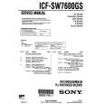 SONY ICFSW7600GS Service Manual
