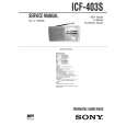 SONY ICF403S Service Manual