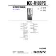 SONY ICDR100PC Service Manual