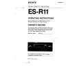 SONY ES-R11 Owners Manual