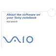 SONY PCG-SRX41P VAIO Software Manual