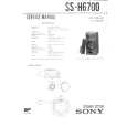 SONY SS-H6700 Service Manual