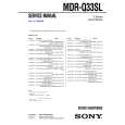 SONY MDRQ33SL Service Manual