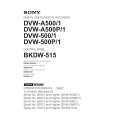 SONY DVW-500/1 Owners Manual