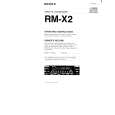 SONY RMX2 Owners Manual