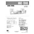 SONY MHC2000 Service Manual