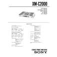 SONY XM-C2000 Owners Manual