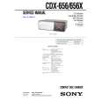 SONY CDX656X Service Manual