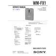 SONY WM-FX101 Service Manual