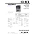SONY HCD-NE3 Service Manual
