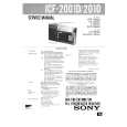 SONY ICF2001D Service Manual