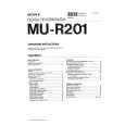 SONY MU-R201 Owners Manual