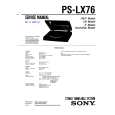 SONY PSLX76 Service Manual