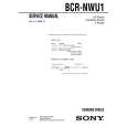 SONY BCRNWU1 Service Manual