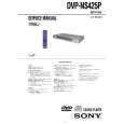 SONY DVP-NS425P Owners Manual
