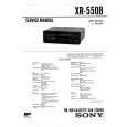 SONY XR5508 Service Manual