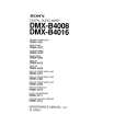 SONY DMX-B4016 Service Manual