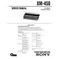 SONY XM450 Service Manual