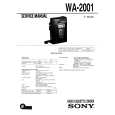 SONY WA2001 Service Manual