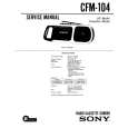 SONY CFM-104 Service Manual