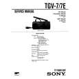 SONY TGV-7E Service Manual
