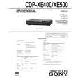 SONY CDPXE500 Service Manual